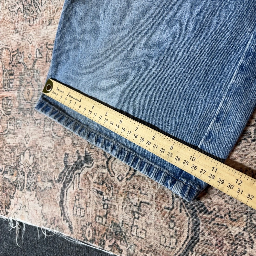 Vintage 90s Dickies Carpenter Jorts Blue Baggy Fit Size 26 Waist - Picture 7 of 10